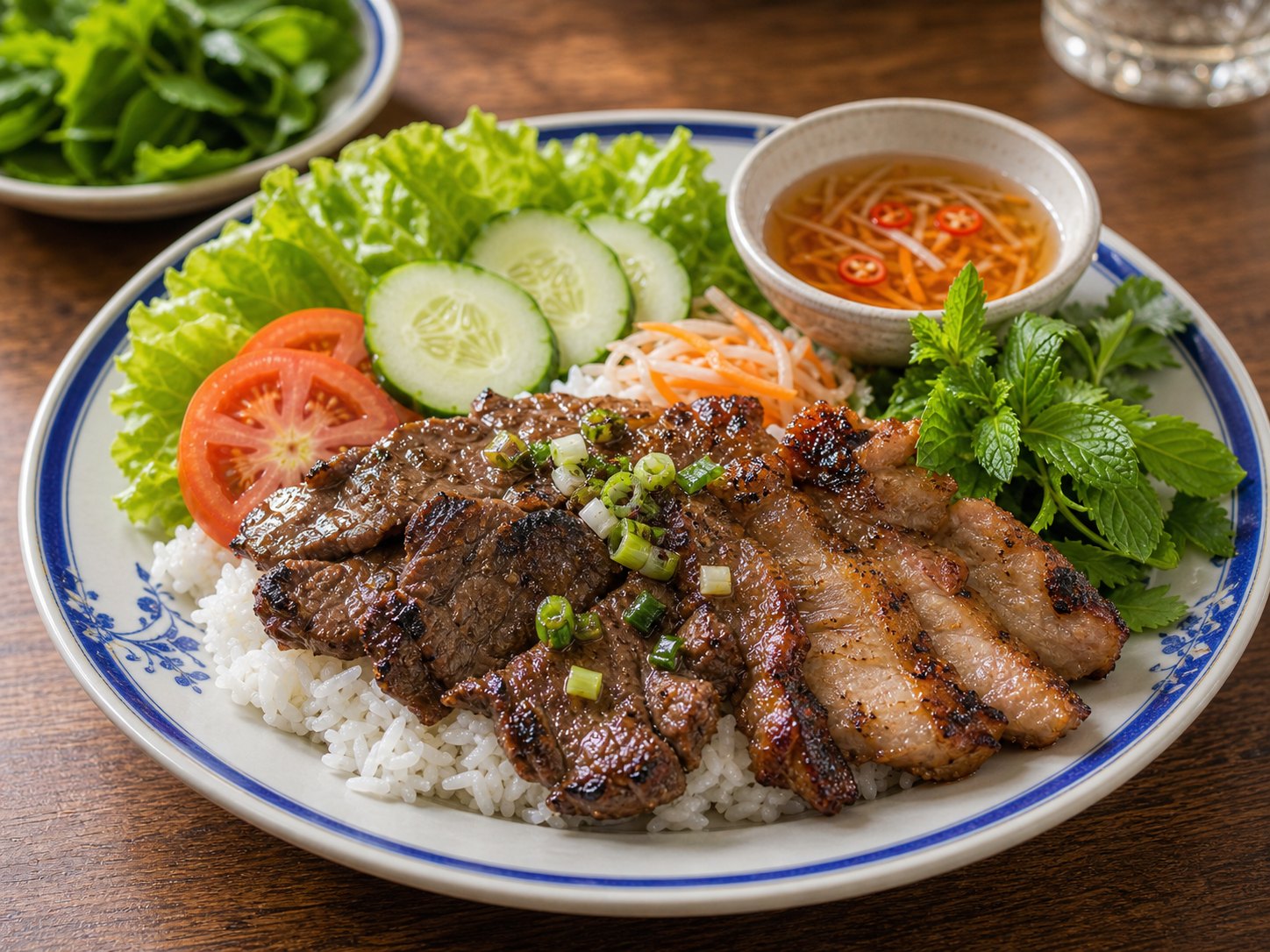 Grilled meat plate